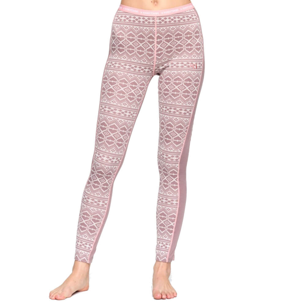 Kari Traa Hjerte Merino Baselayer Pants Taupe