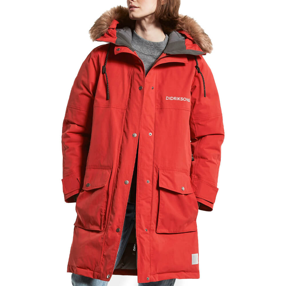 Didriksons Calla Women\'s Parka, Red Pomme