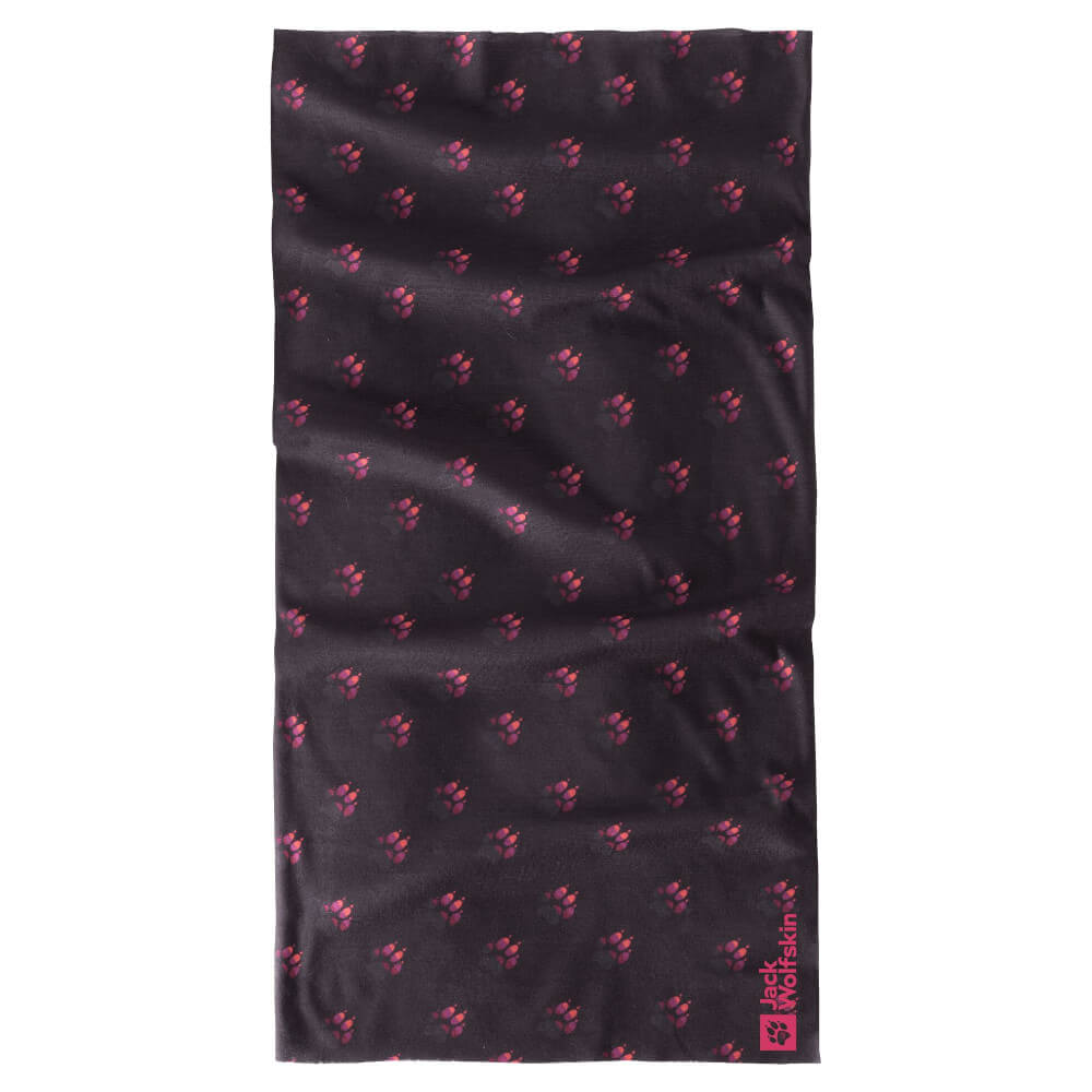 Jack Wolfskin Print Headgear Kids Scarf, Phantom All Over