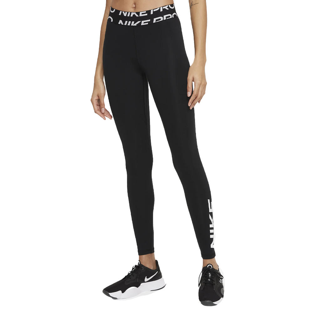 Nike Pro Dri-FIT Women's Mid-Rise Graphic Leggings, Black