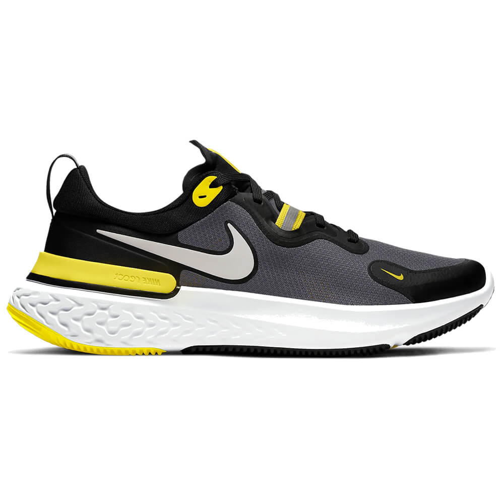 Nike React Miler Men's Running Shoes, Black/Opti Yellow