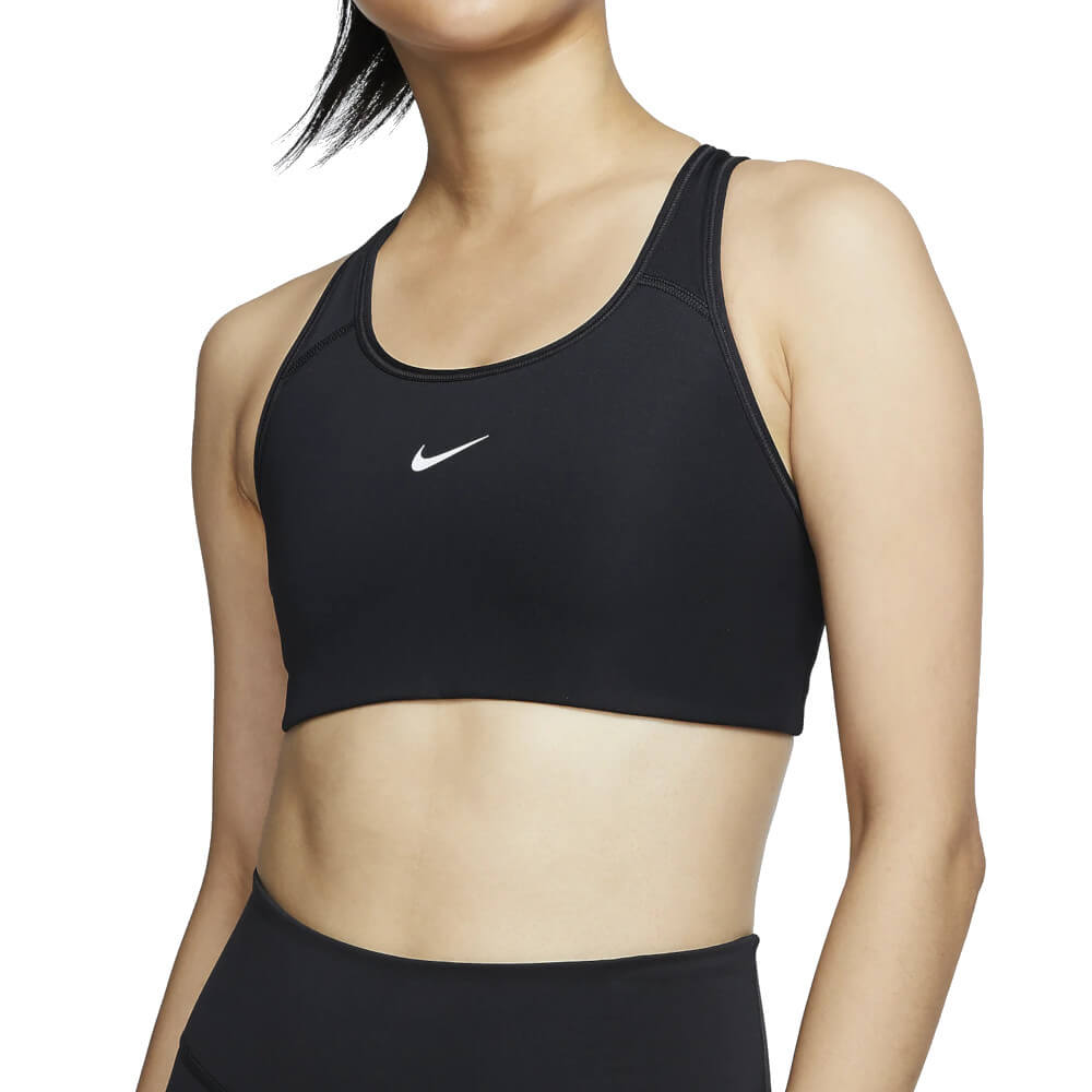 Nike Swoosh Medium-Support 1-Piece Pad Sports Bra, Black