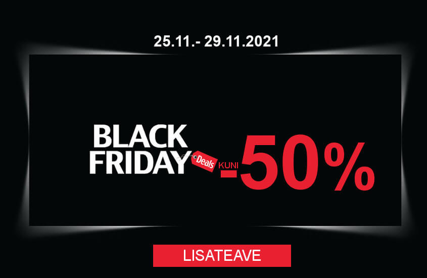 Black Friday sale from 25.11.-29.11.2021