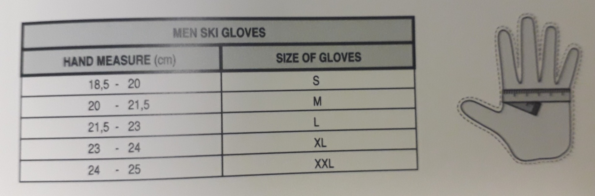 Relax Men's Glove size